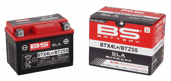 BS Aku BTX4L+/BTZ5S (FA) SLA - suletud ja aktiveeritud