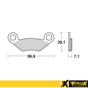 ProX tagapiduriklots tagaratas Polaris 450/525 Outlaw '08-11