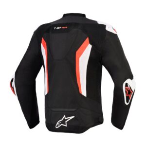 Alpinestars jope T-GP Air Must/Punane fluo, 3XL