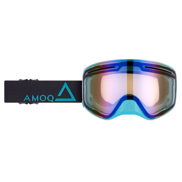 AMOQ Vision Vent+ magnetprillid Black-Turqoise - sinine peegel