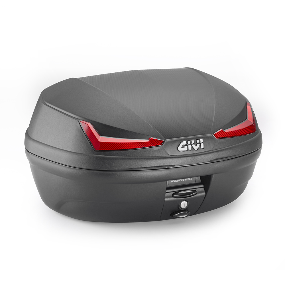 Givi must Monolock topcase 45Lt punase helkuriga
