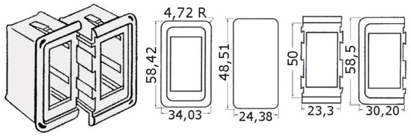 plastist raam paremale/vasakule