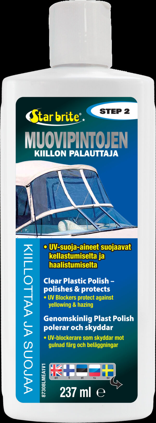 Star brite läbipaistva plasti poleerimisvahend – 2. samm 237ml