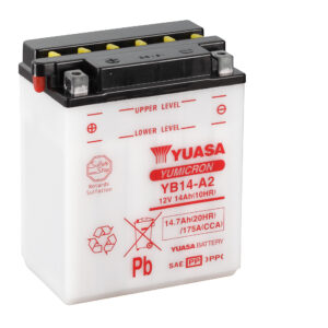 Yuasa aku YB14-A2 (cp) koos acidpack (4)