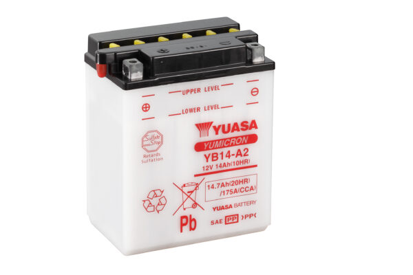 Yuasa aku YB14-A2 (cp) koos acidpack (4)