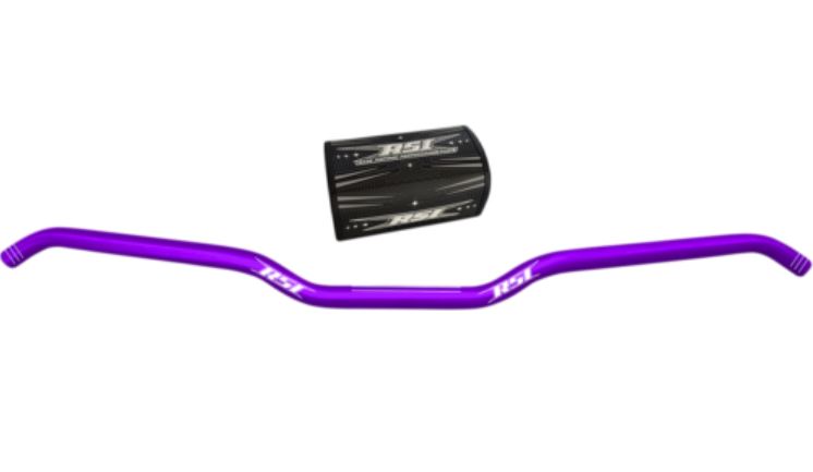 RSI lenks Hustler Alu Full 22mm 13degree Hooked 1" tõus anodeeritud lilla
