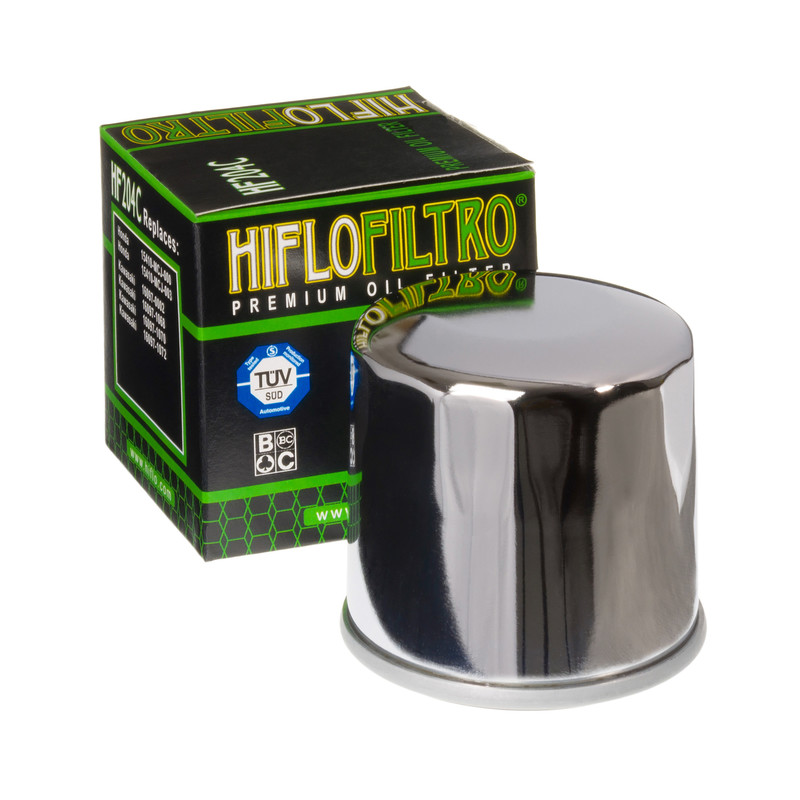 HiFlo õlifilter HF204C kroomitud