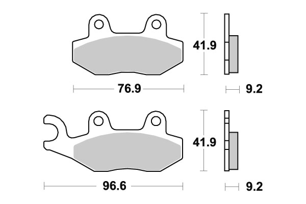 Sbs piduriklotsid keraamilised (713HF)