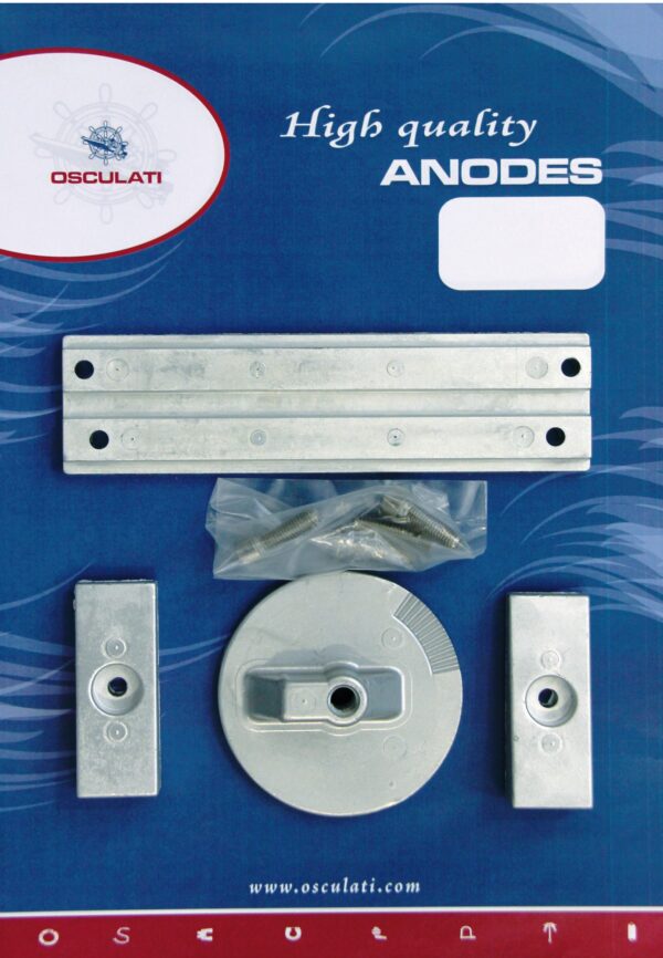 Osculati anoodikomplekt (alu) Mercury Verado 4/Optimax