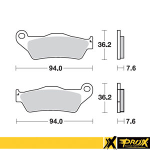 ProX esipiduriklots KTM125/150/200/250/300/350/450/525/530