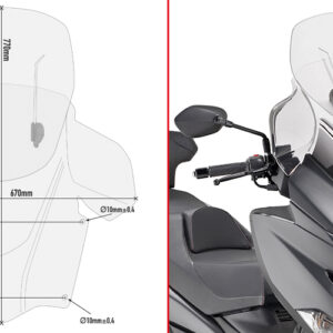 GIVI tuulekaitse Suzuki Burgman 400