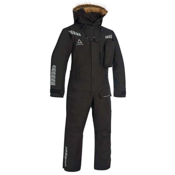 AMOQ Arctic monosuit isoleeritud must, 2XL