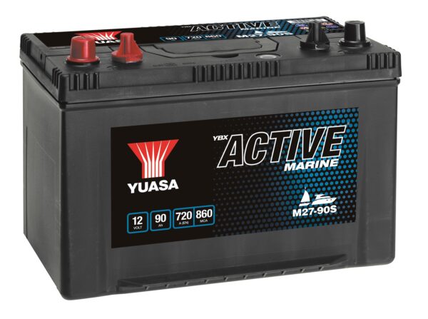 Yuasa M27-90S Active Marine stardiaku 12V 90Ah 720A Märkus: kaubaaluse koormus (15)