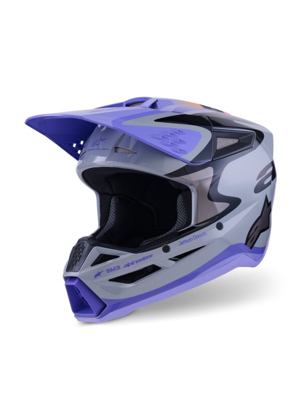 Alpinestars kiiver S-M3 Jettson Gray/Purple/Black, XL