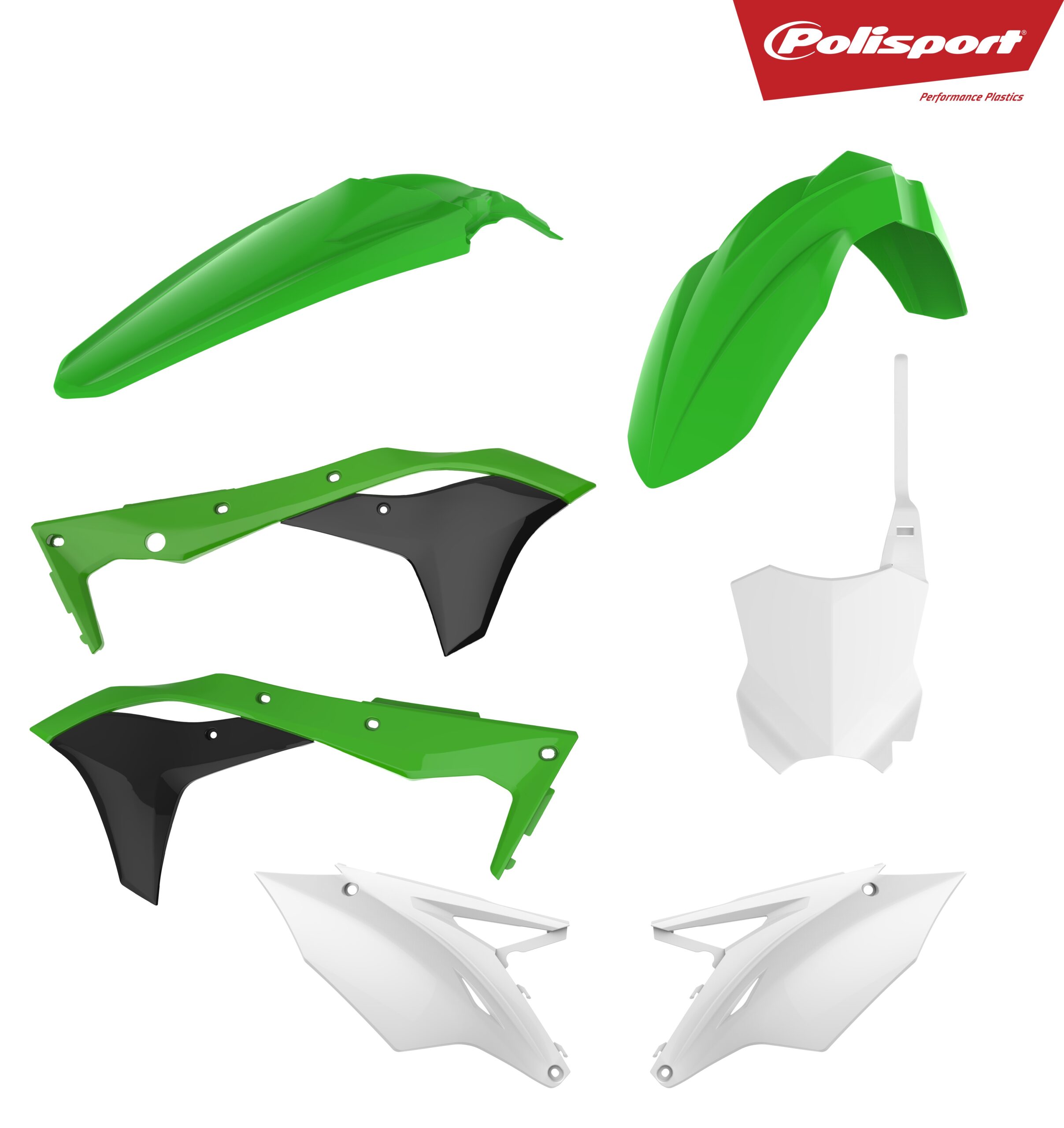 Polisporti plastiku komplekt KX250F 17-20 OEM (1)