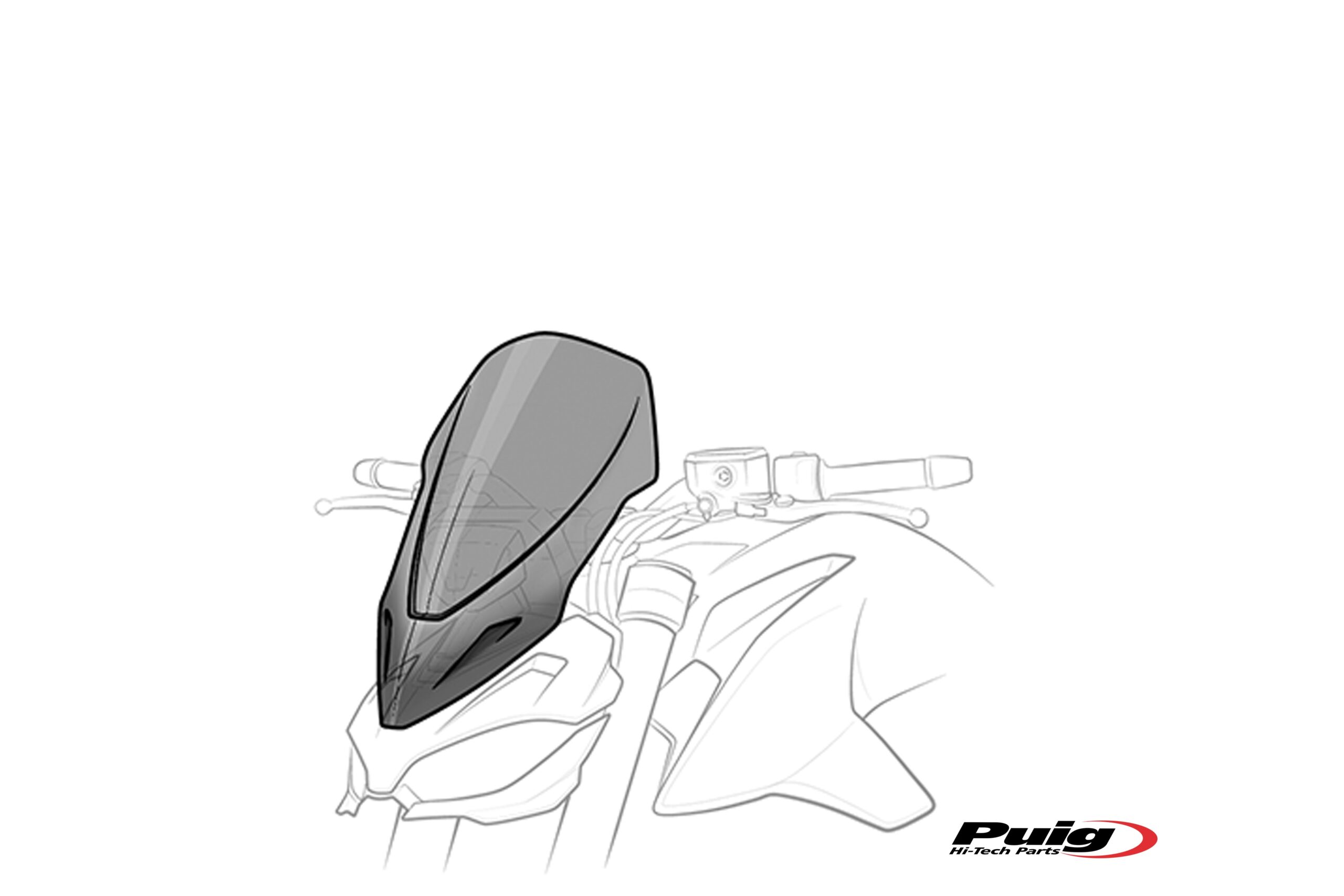 Puig tuuleklaasid N.G.Touring Yamaha Mt07 21'- C/Smoke