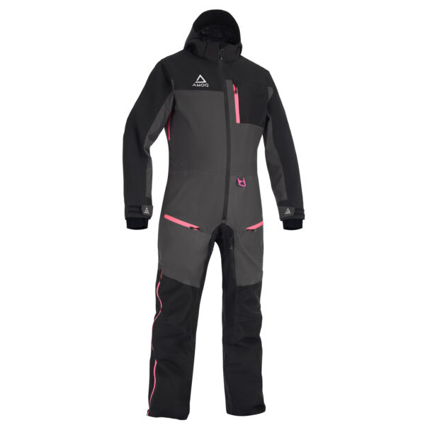 AMOQ Dynamic W's monosuit isoleeritud must/hall/roosa, XL