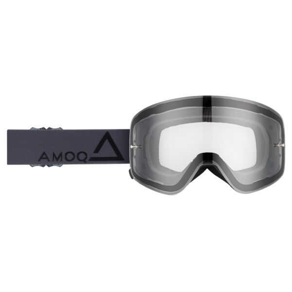 AMOQ MX prillid Vision Magnetic - tumehall-must, selge