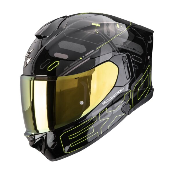SCORPION kiiver EXO-530 AIR FOND Black-Neon yellow, L