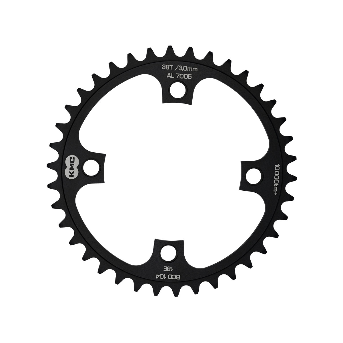 Hammasratas KMC E-bike Bosch BCD 104 ees must 1/8" 3mm offset 38T