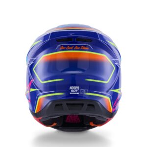Alpinestars kiiver S-M7 Cast Blue/Pink/Fluo Yellow, L