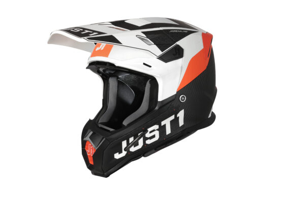 Just1 kiiver J-22 C Adrenaline Orange/White/Carbon Matt, L
