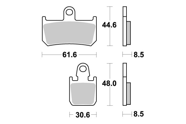 Sbs piduriklotsid Dual Carbon