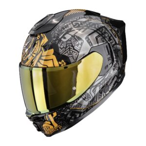SCORPION kiiver EXO-1500 AIR APUS Black-Grey-Gold, XS