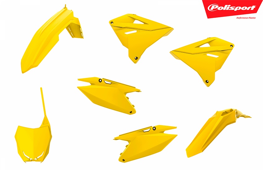 Polisport MX täielik komplekt Suzuki RM125/250 (01-08) ümberkujundus 19 stiil kollane (1)