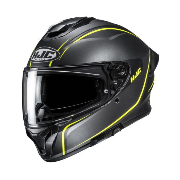 HJC kiiver C71 Quez Black/Fluo Yellow MC3HSF, S