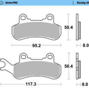 Motomaster piduriklotsid Racing GP: ATV/UTV