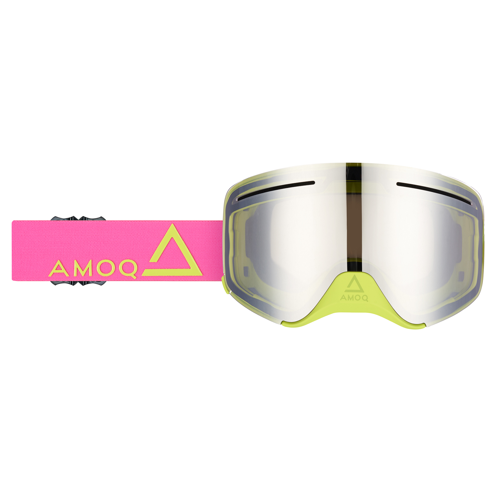 AMOQ Vision Vent+ magnetprillid Pink-HiVis - hõbedane peegel