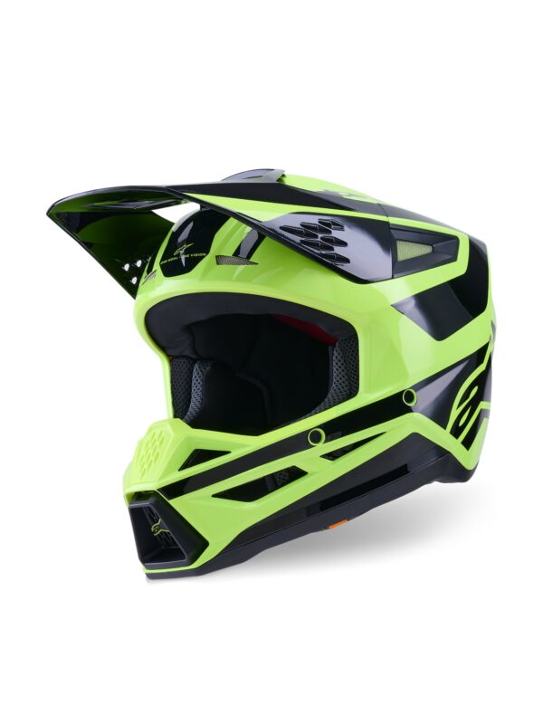Alpinestars kiiver S-M3 Heat Fluo Yellow/Black, XL