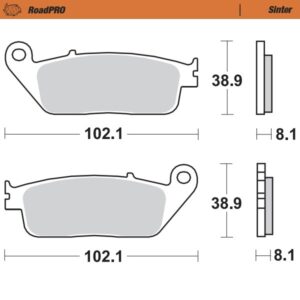 Moto-Master RoadPRO sinter piduriklotsid ees