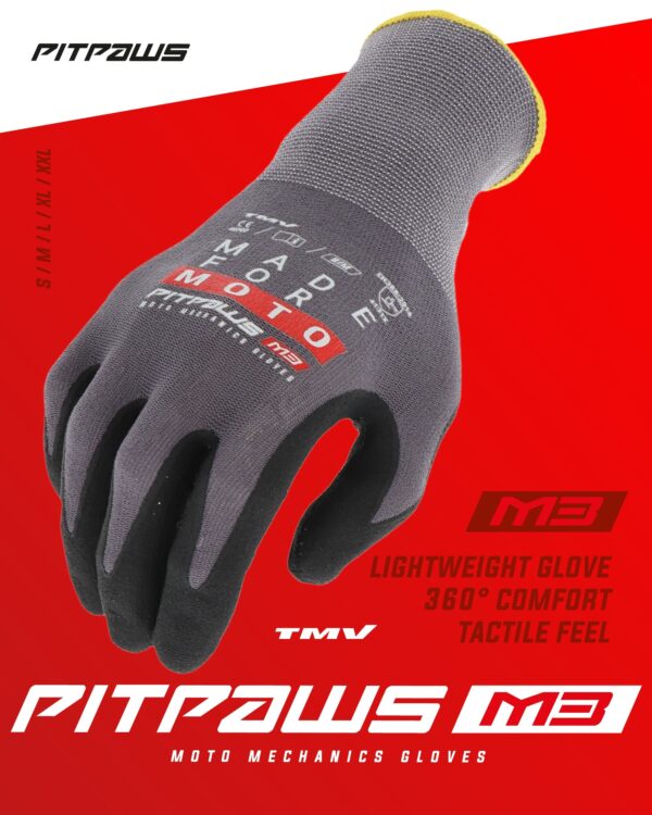 TMV Pitpaws kindad Must "Made for Moto" XXL