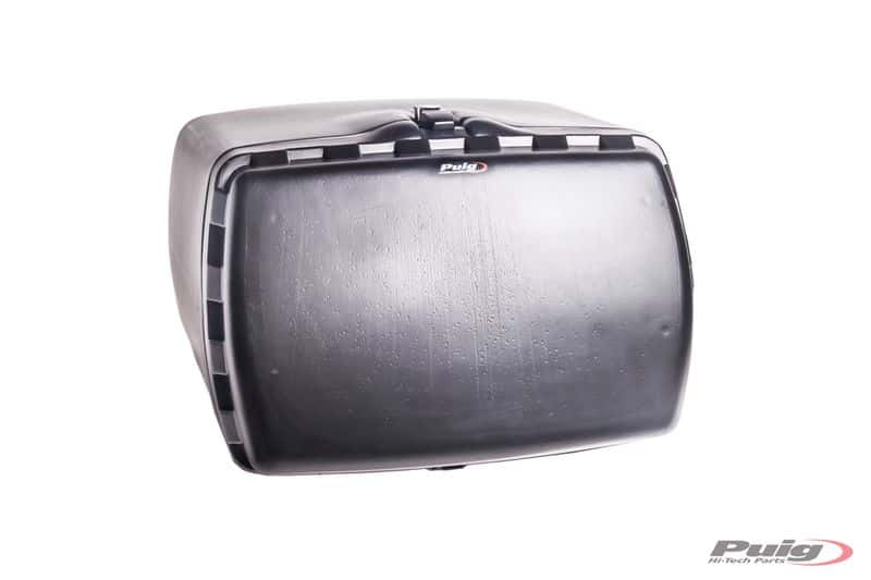 Puig topcase Maxibox C/must tagumise avaga koos lukuga
