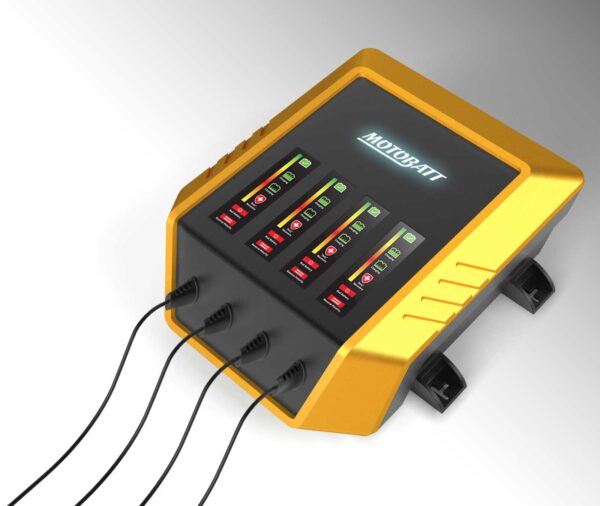 Motobatt 4-pesaline 9-astmeline laadija 12V 2.0 Amp