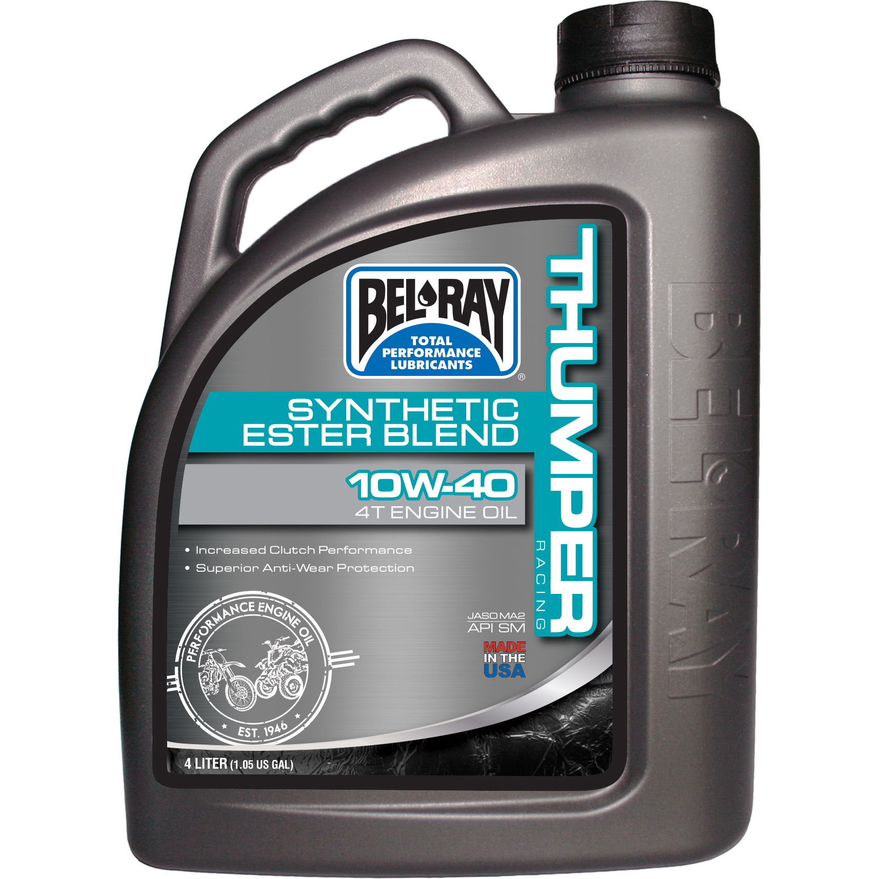 Bel-Ray Thumper Racing sünteetiline estrite segu 4T 10W-40 4L - Image 2