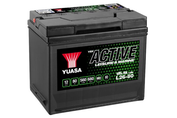 Yuasa L26-80 Active Leisure aku 12V 80Ah 560A Märkus: kaubaalusevedu (18)