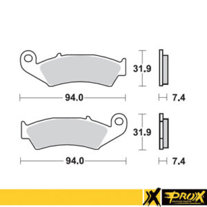 ProX esipiduriklots esiratas CR125/250/500 '87-94