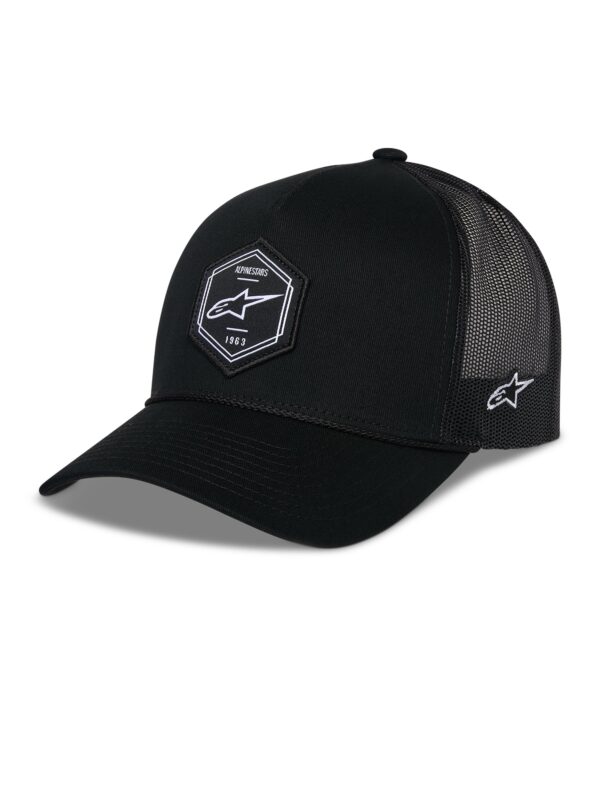 Alpinestars Hexeon Trucker Snapback müts, must/must, One Size