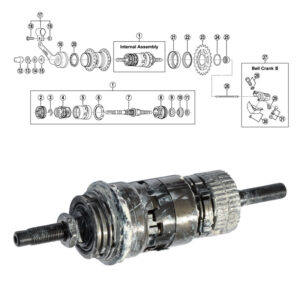 SHIMANO 3-v (SG-3C41). sisekomplekt