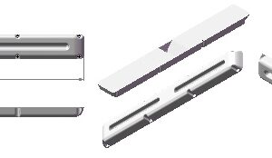 Dan-Fender Mini Multi Dock porilaud tumesinine 950 x 120 x 52mm