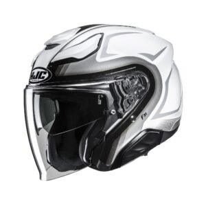 HJC kiiver F31 Bask White/Gray MC10, L