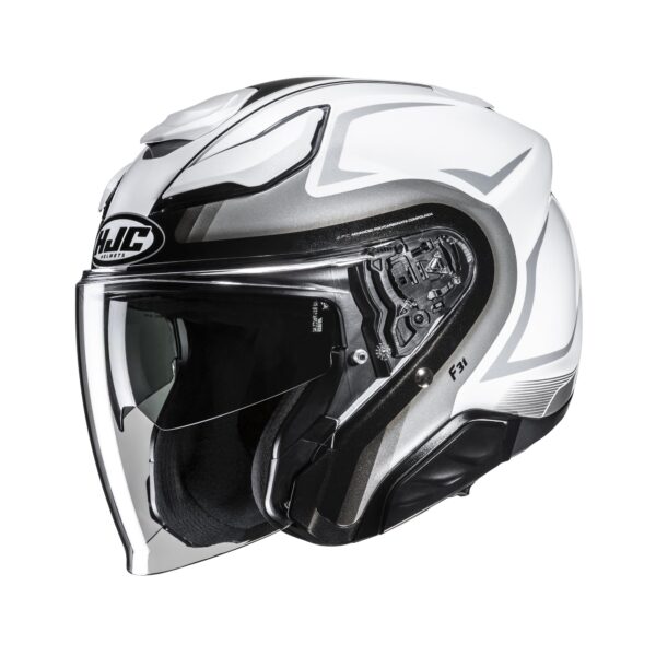 HJC kiiver F31 Bask White/Gray MC10, M