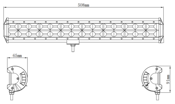 Kinwons LED-valgusti 10-30V 366W Flood