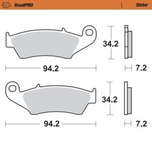 Moto-Master RoadPRO sinter piduriklotsid ees