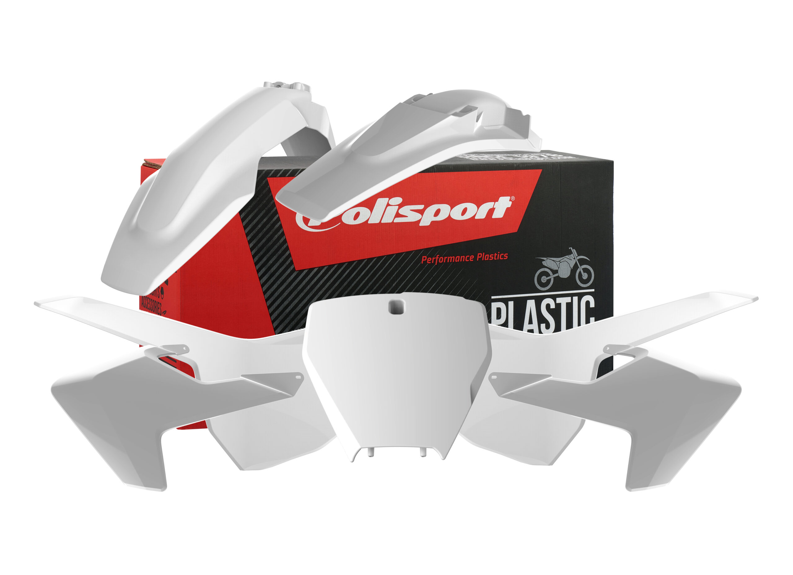 Polisport plastdetailide komplekt TC125/250 FC250/350/450 16-18 valge (1)