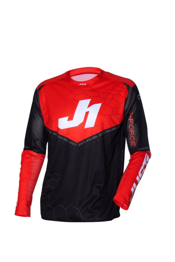 Just1 J-Force Hexa maillot punane/must/valge, M