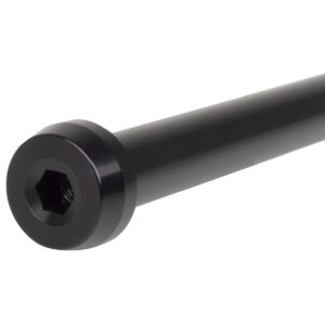 Läbivõll. 148mm. Shimano-tüüpi M12x186mm x P1.0xT12.7mm. must